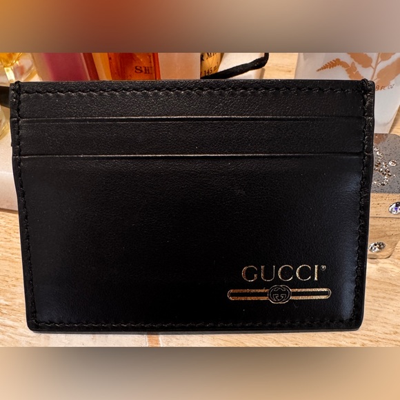 Gucci Black and Gold Card Holder - Picture 3 of 3